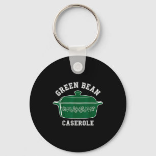 Green Bean Cerole Thanksgiving Humor Meme Men Wome Key Ring
