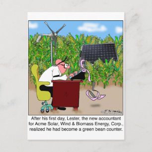 Green Bean Counter Postcard