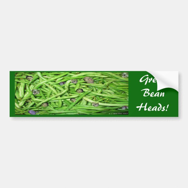 Green Bean Heads! Bumper Sticker (Front)