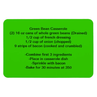 Green bean magnet