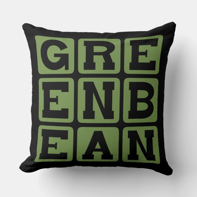 Green Bean, Vegetable Cushion (Front)
