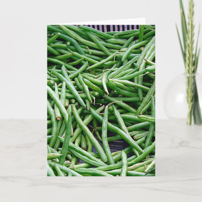 Green Beans Card | Zazzle.co.uk