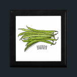 Green beans cartoon illustration  gift box<br><div class="desc">Green beans cartoon illustration</div>