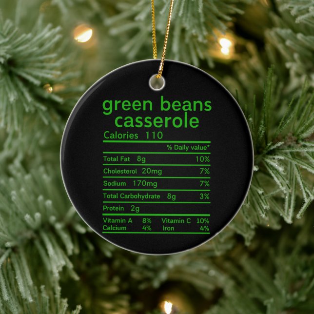 Green beans casserole nutrition facts funny ceramic tree decoration (Tree)