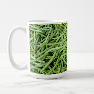 Green beans coffee mug