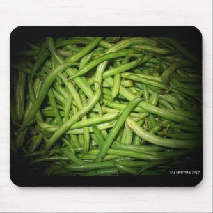 Green Beans in Spotlight Mouse Mat