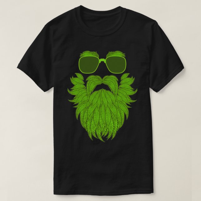 Green Beard Man T-Shirt (Design Front)