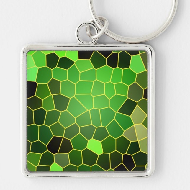 Green Bee Hive Keychain (Front)