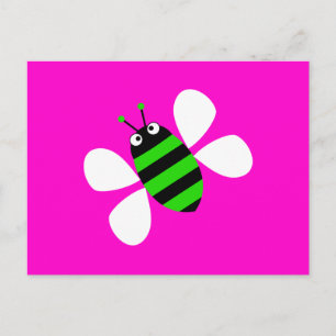 Green Bee Postcard