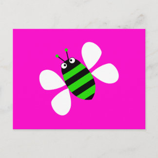 Green Bee Postcard