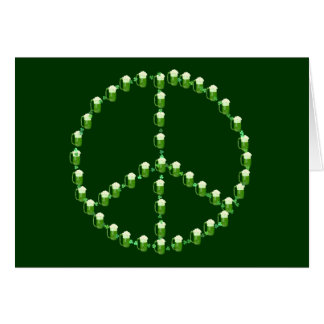 Green Beer Peace Sign