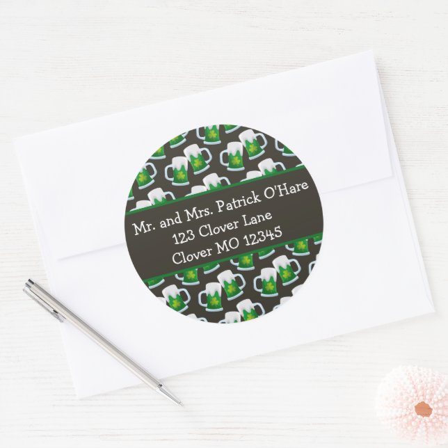 Green Beer St. Patrick's Day Envelope Seal (Envelope)