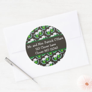 Green Beer St. Patrick's Day Envelope Seal