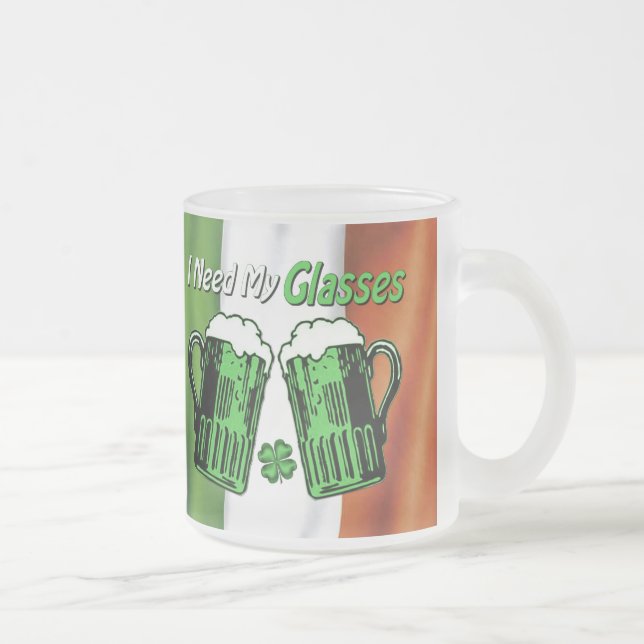 Green Beer St. Patrick's Day Irish Flag Mug (Right)
