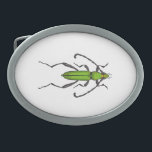 Green beetle belt buckle<br><div class="desc">Hand-drawn vector illustration of green beetle</div>