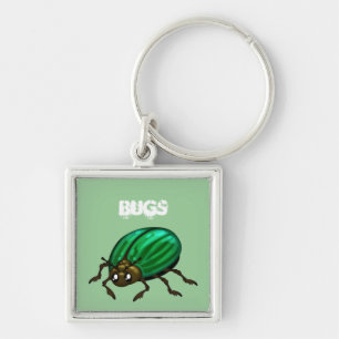 Green Beetle Bug Key Chains