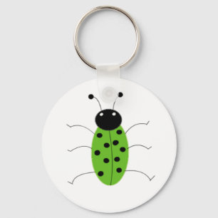 Green Beetle Key Ring