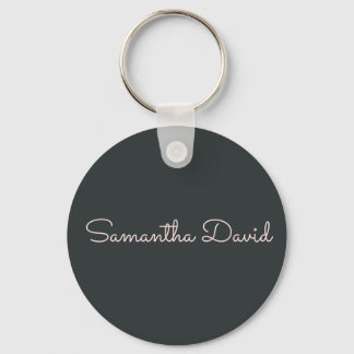 Green Beige personalised Key Ring