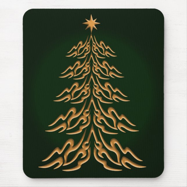 Green Bell  Christmas Tree Mouse Pad (Front)
