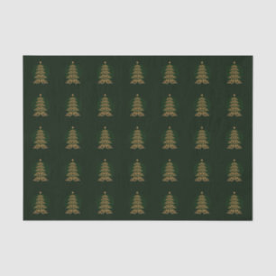 Green Bell Christmas Tree Tissue Paper