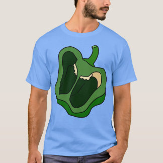 Green Bell Pepper Half Slice T-Shirt