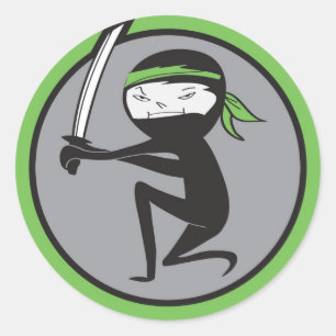 Green Belt Ninja Sticker