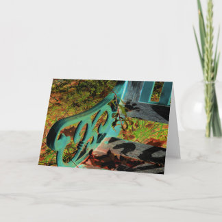 "Green Bench" A Digitally Altered and Edited Photo Card