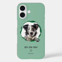 Green Best Dog Mom Photo