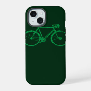 green bicycle iPhone 15 case