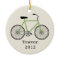 Green Bicycle Personalised Ornament