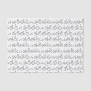 Green Bicycle Tissue Paper