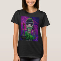 Green Big Eye Genie Girl Magic Bottle
