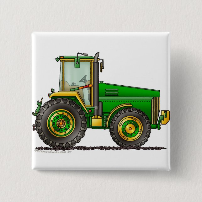 Green Big Tractor Pins (Front)