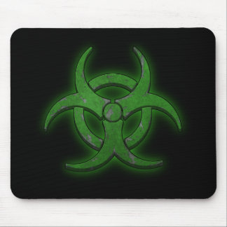 Green Biohazard Mouse Mat