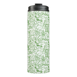 Green Biology Pattern Thermal Tumbler