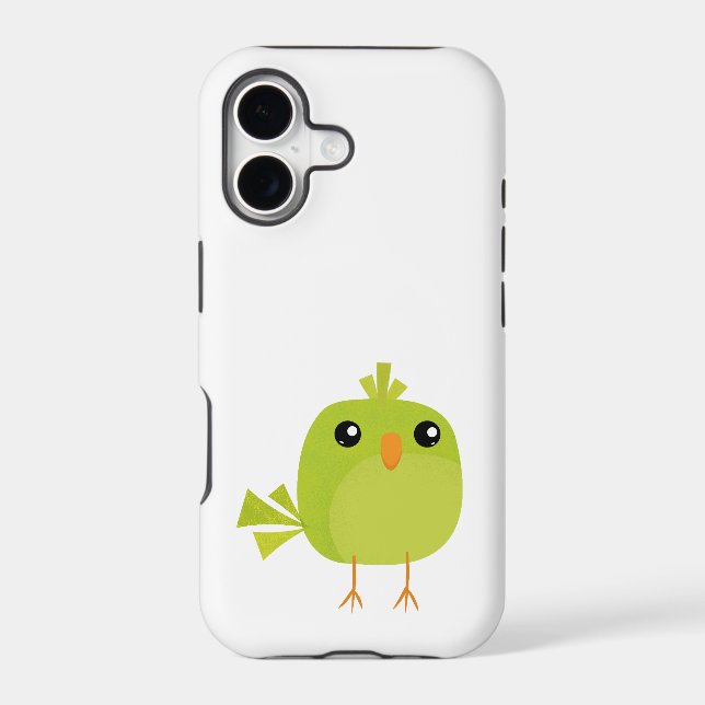 Green Bird Cartoon  (Back)