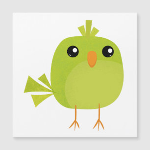 Green Bird Cartoon  