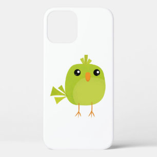 Green Bird Cartoon iPhone 12 Case