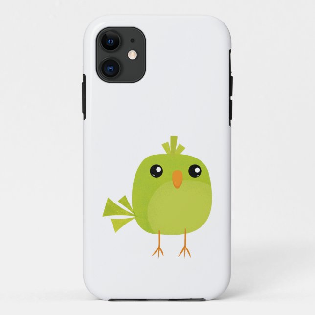 Green Bird Cartoon Case-Mate iPhone Case (Back)