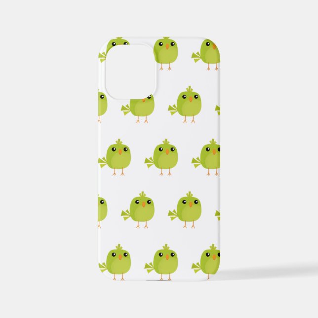Green Bird Cartoon   iPhone Case (Back)