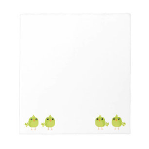 Green Bird Cartoon   Notepad