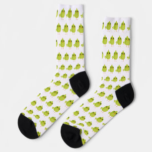 Green Bird Cartoon   Socks