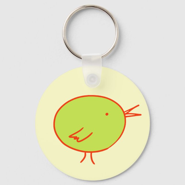 Green Bird Keychain (Front)