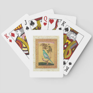 Green Bird, Mughal (gouache on paper) Playing Cards