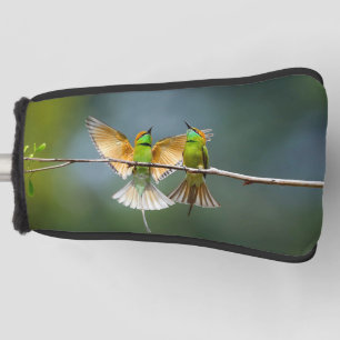 Green Birds Frolic in the Trees Photograph Golf Head Cover
