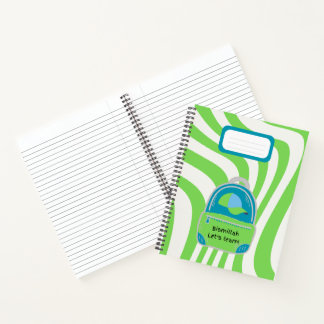Green "Bismillah Let’s Learn!" Notebook