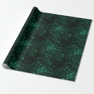 Green & Black Abstract Wrapping Paper