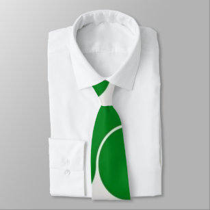 GREEN BLACK AND WHITE FREE FORM  TIE