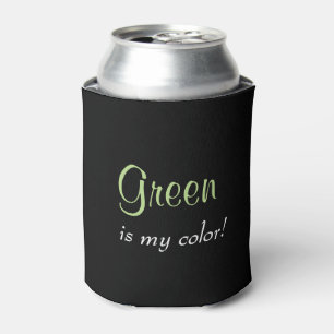 Green Black Can Cooler