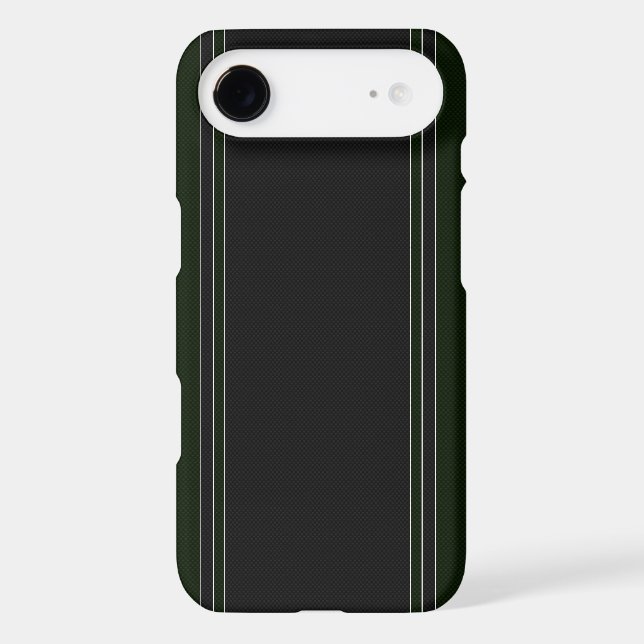 Green & Black Carbon Fibre iPhone 4 Case (Back)
